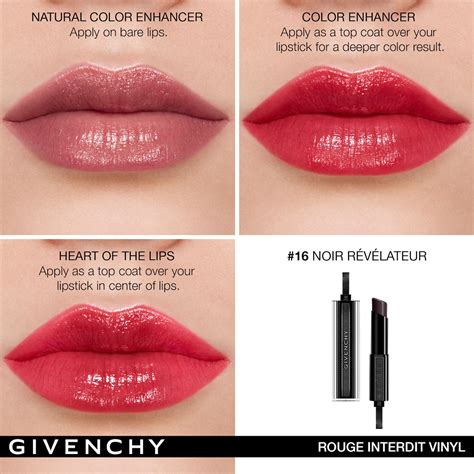 givenchy rouge interdit vinyl color enhancing lipstick 16 dupe